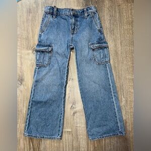 Girls Baggy Wide-Leg Jeans